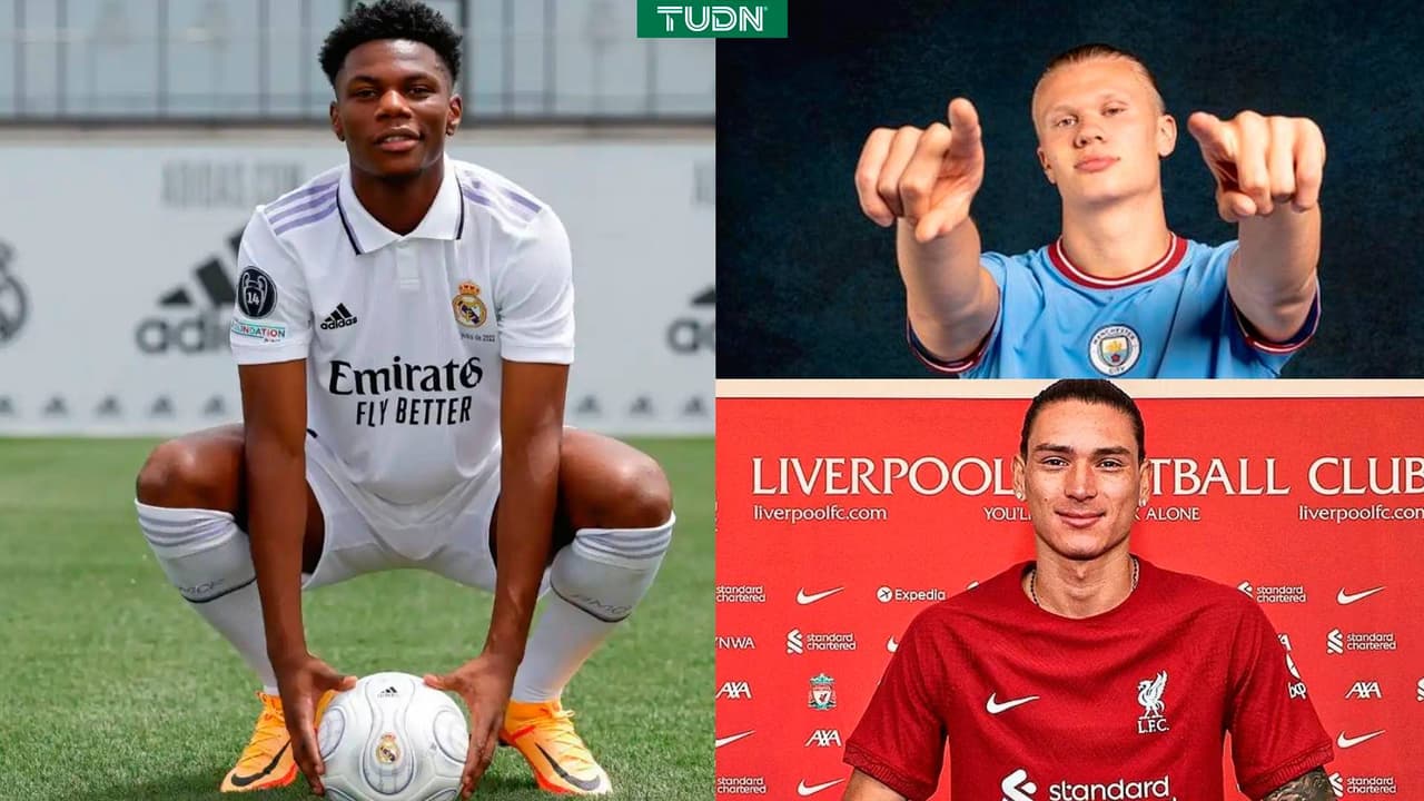 La llegada de Tchouameni al Real Madrid y la de Haaland al Manchester City encabezan la lista de fichajes más importantes.