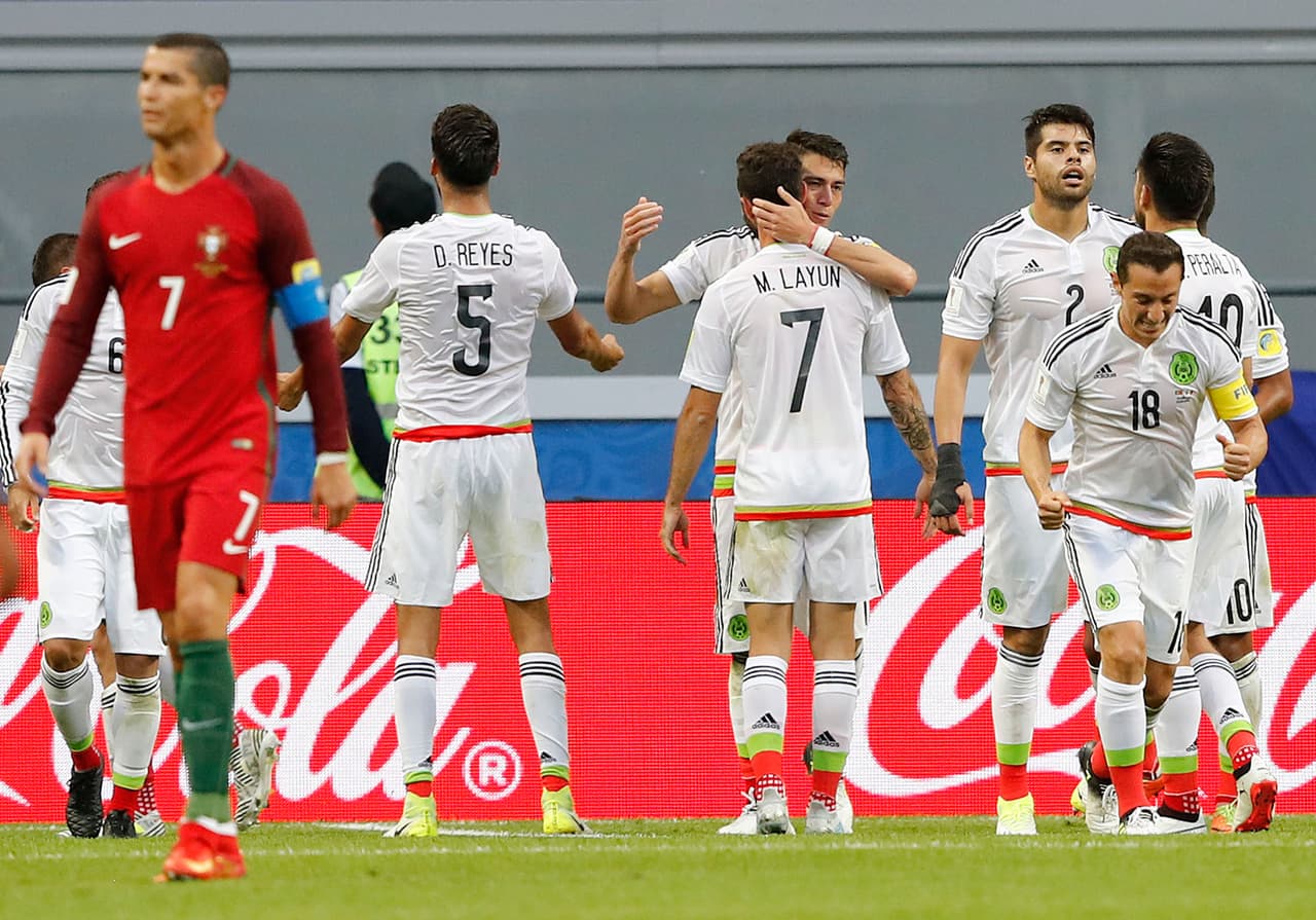 <b>2. </b>Sin duda, 
<b>el empate 2-2 con Portugal en el inicio de la Copa Confederaciones </b>fue uno de los mejores partidos en la era de Osorio al frente del Tri. Se le jugó de igual a igual a Cristiano Ronaldo y su corte.