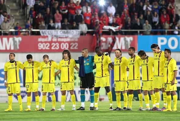 El Barcelona también se presentó con algunos cambios en su alineación titular para enfrentar al Mallorca.