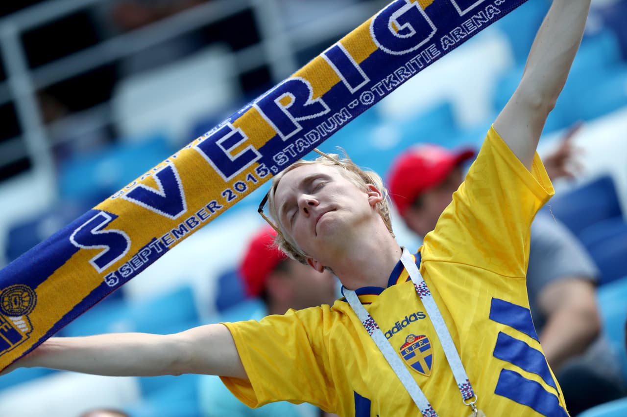 La alegría de los hinchas de Suecia y Corea del Sur la da un colorido especial al espectáculo en el duelo del grupo F entre dos de los rivales de México en el Mundial de Rusia 2018.