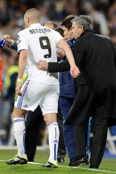 El francés fue felicitado por Mourinho.