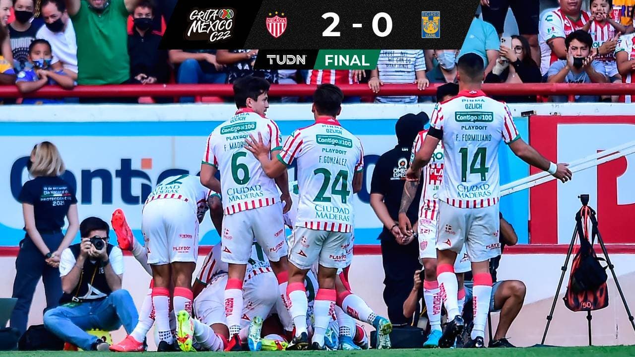 ¡Dos descargas! Necaxa sorprende a la Liga MX con triunfo ante Tigres