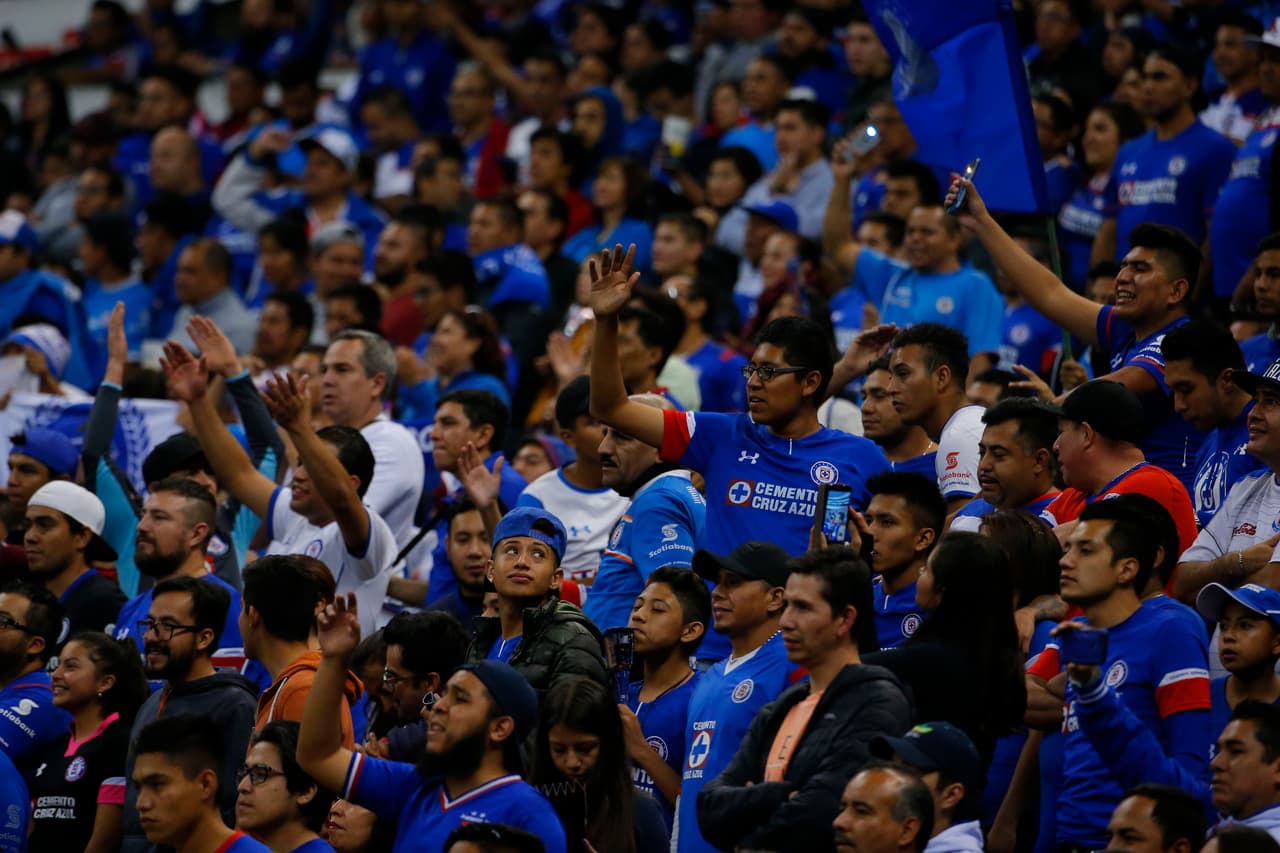 Ciudad de México, 1 de diciembre de 2018. , durante el partido de vuelta de los Cuartos de Final torneo Apertura 2018 de la Liga Bancomer MX, entre la Máquina Celeste del Cruz Azul y los Gallos Blancos de Querétaro, celebrado en el estadio Azteca. Foto: Imago7/Alejandra Suárez