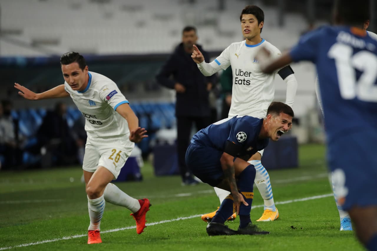 El Porto consigue importante triunfo de 0-2 sobre el Olympique de Marseille y confirma su segundo lugar en el grupo C por detrás del Manchester City.