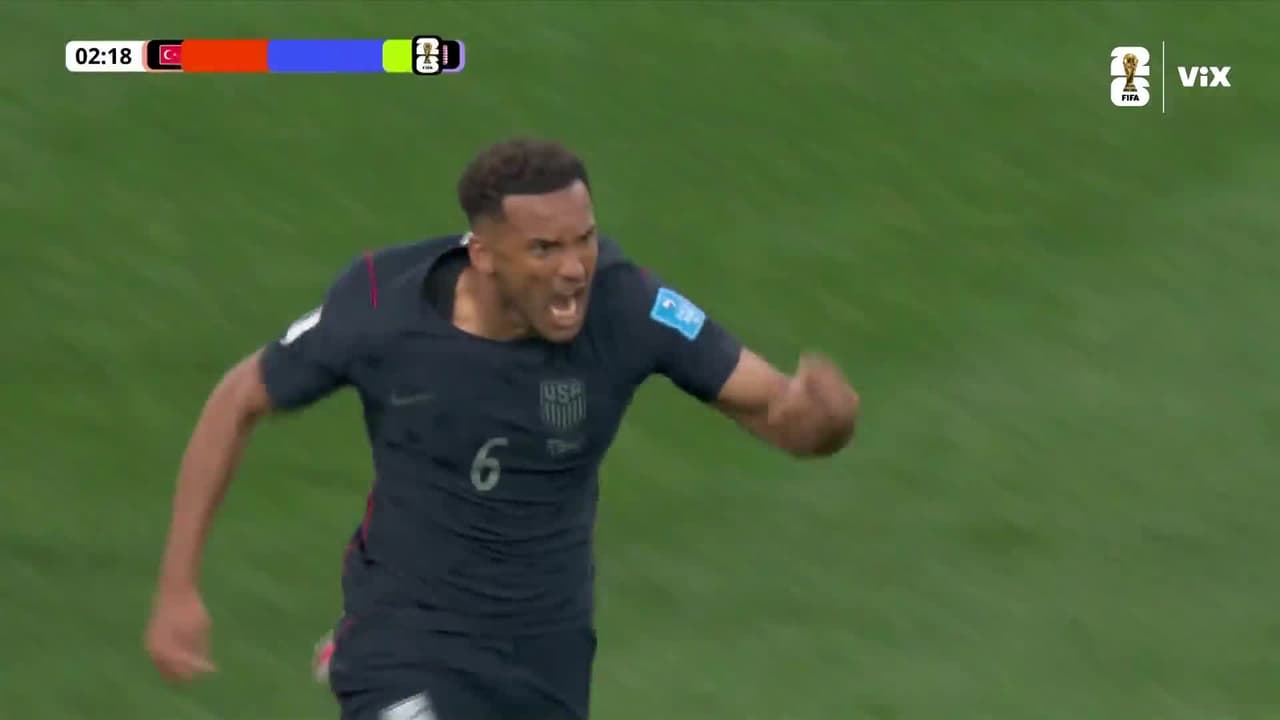 ¡Gool de Estados Unidos! Austin Trusty controla y fusila para el 1-0 del Team USA