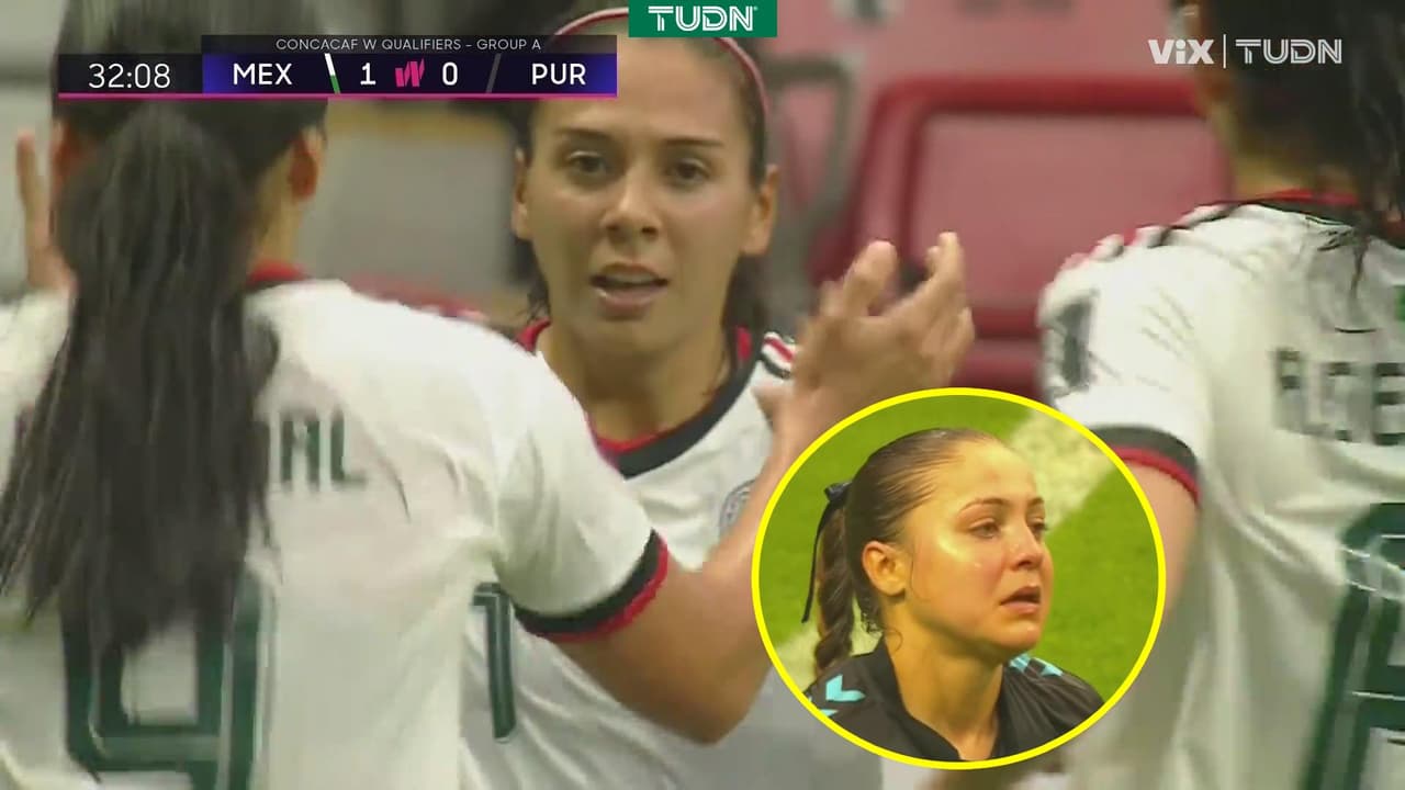 ¡Dos a cero! María Sánchez marca el 2-0 con desvío de la defensa incluido