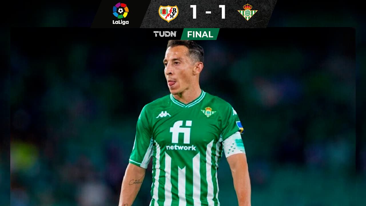 Guardado supera a Hugo Sánchez en empate de Betis ante Rayo