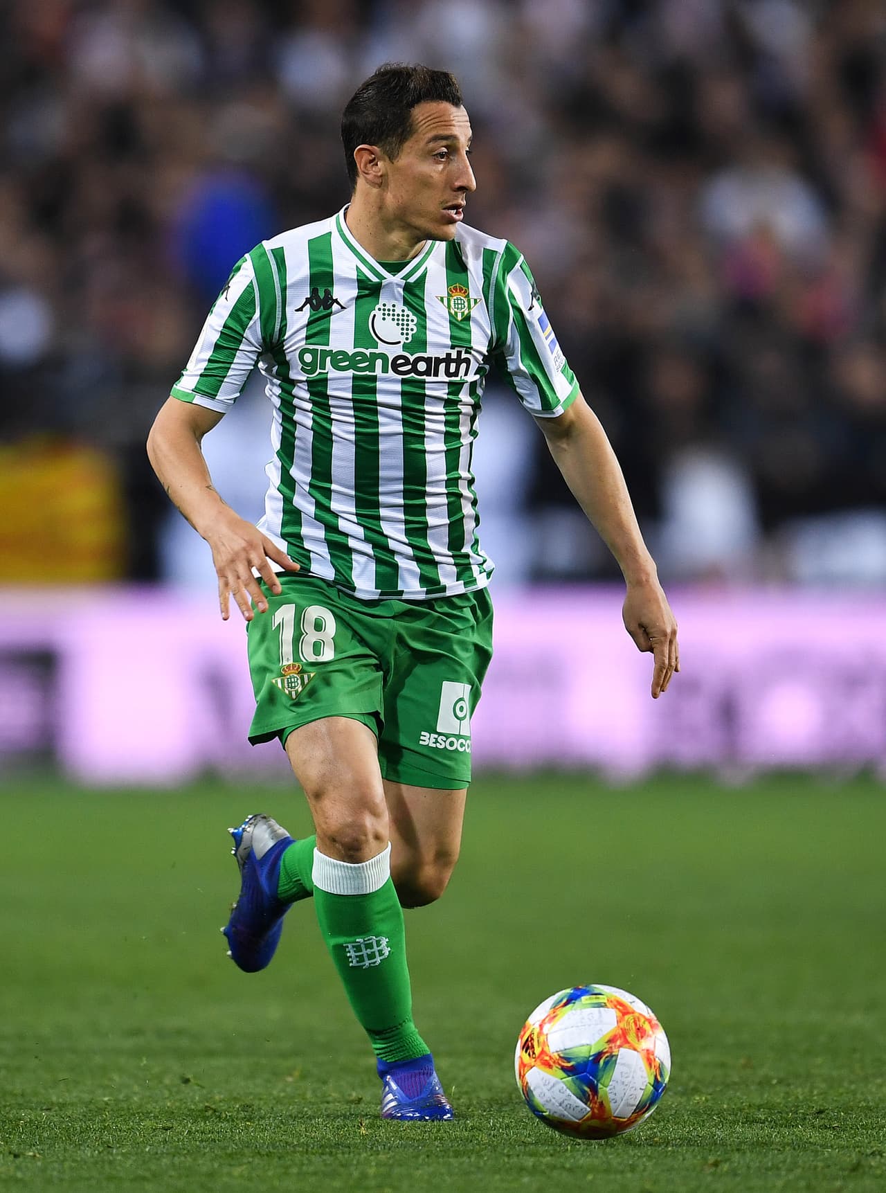 Andrés Guardado llegó al Betis en 2017 y, hasta el momento, ha participado en 81 partidos con el equipo bélico; es posible que extienda su contrato por dos años más en este club.
