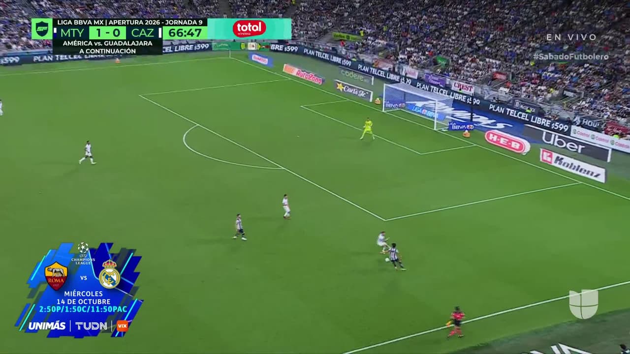 ¡TIRO ATAJADO! disparo por Luka Romero.