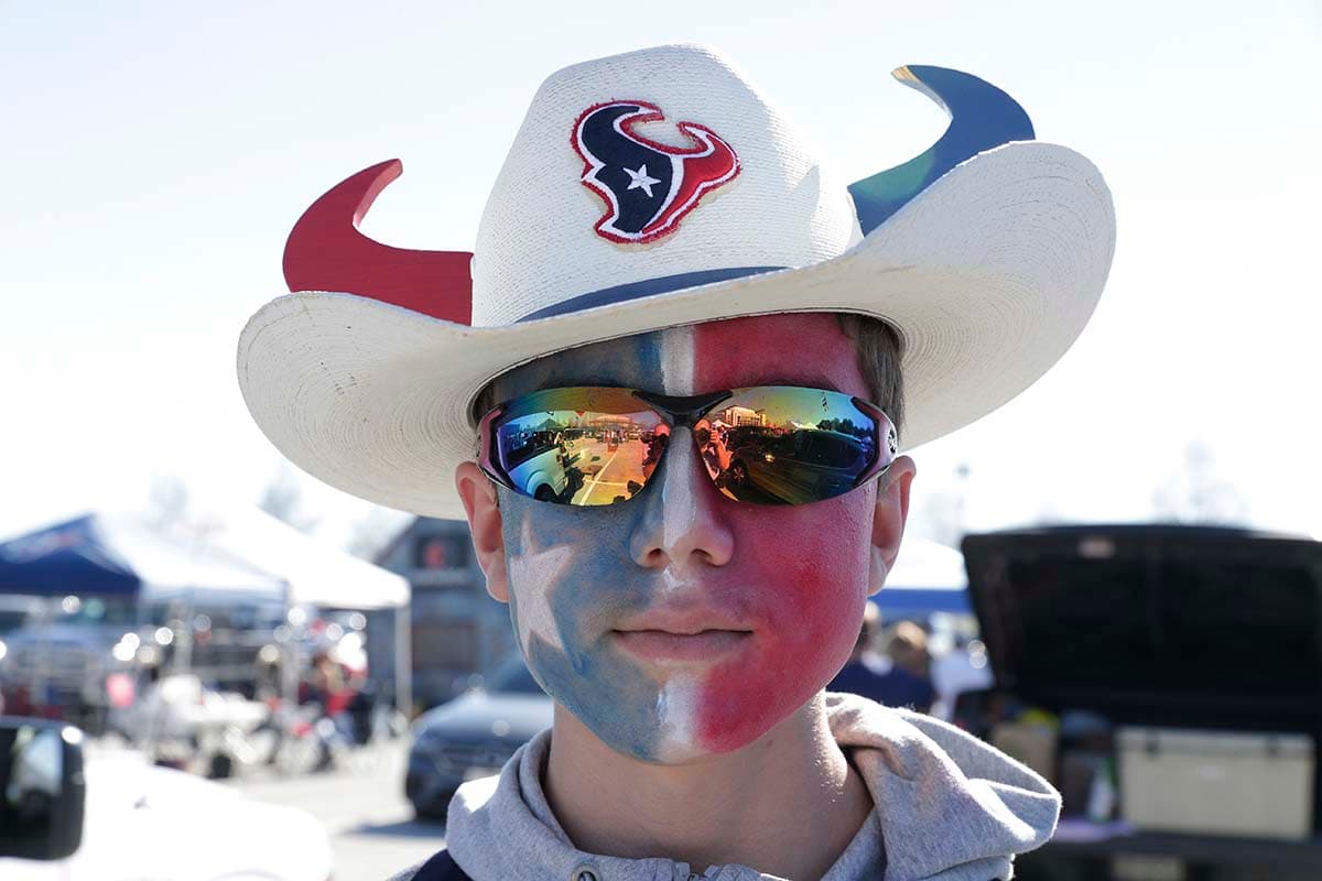Los fanáticos de los Houston Texans, campeones de la AFC Sur, listos para dar un paso hacia el Super Bowl.