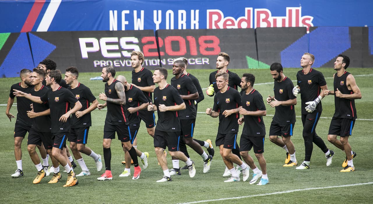 El equipo se puso a tono en el Red Bulls Arena de Harrison (Nueva Jersey), donde hizo su último entrenamiento.