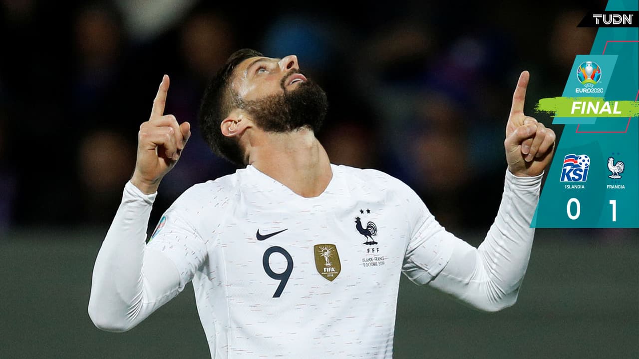 Giroud puso a Francia con un pie en la Euro 2020