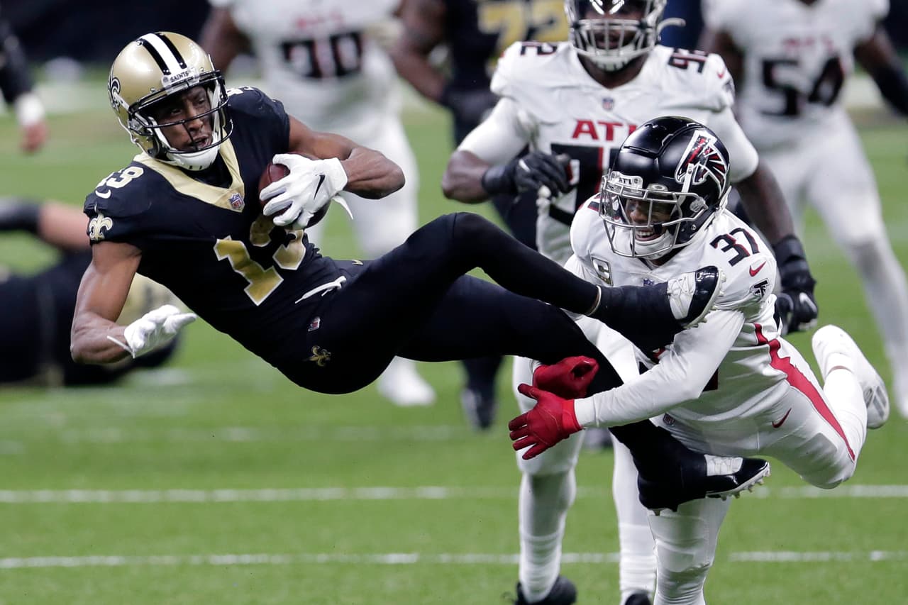 New Orleans Saints se impone a Atlanta Falcons 24-9 durante el partido de medio día del domingo.