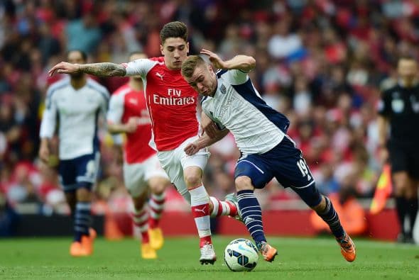 En el Emirates Stadium el Arsenal vapuleó al West Bromwich con gran actuación de Walcott.