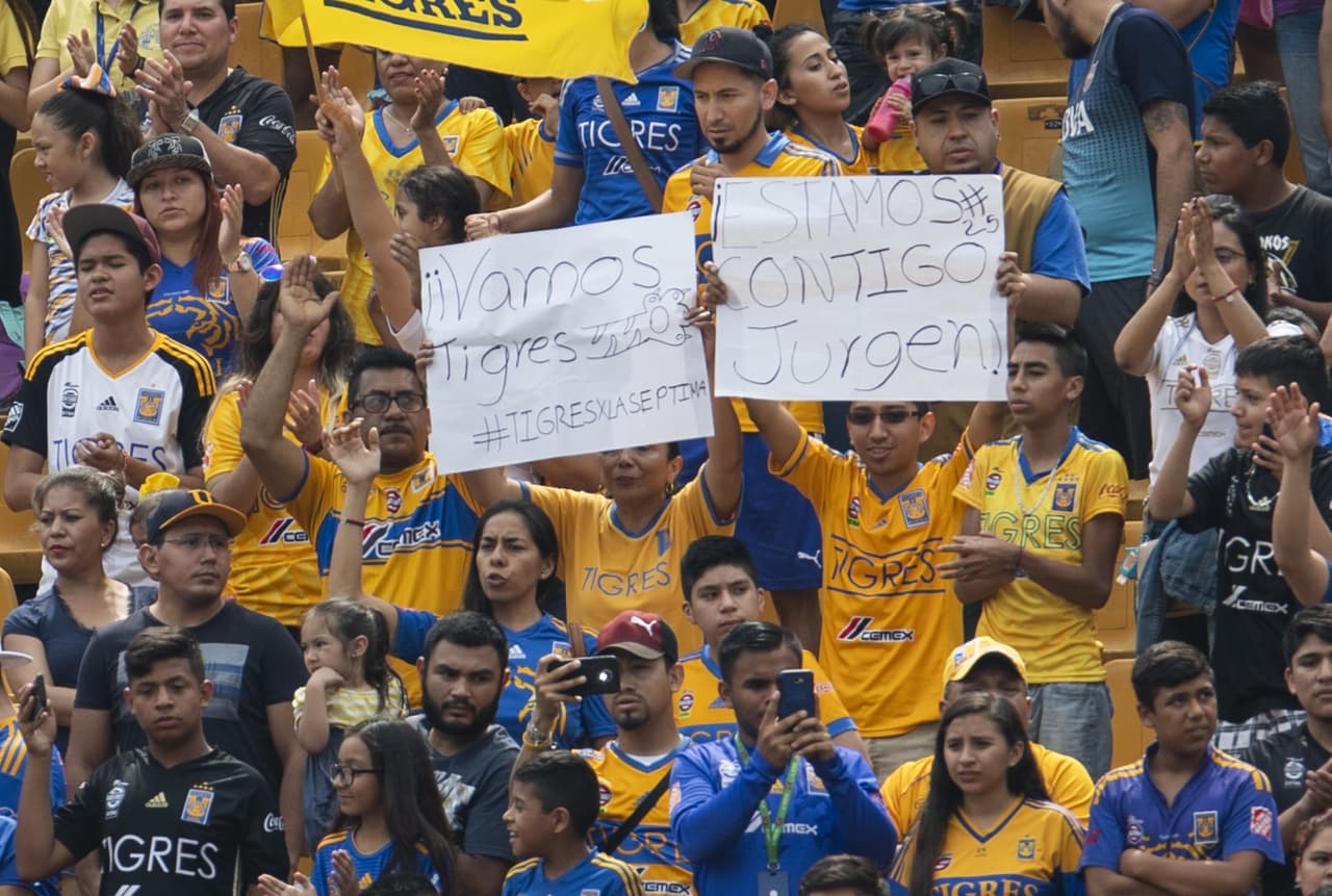 Los fanáticos mostraron su afecto a Tigres antes de enfrentar a León en la Final del 
<a href="https://www.univision.com/deportes/futbol/liga-mx/*">Clausura 2019.</a>