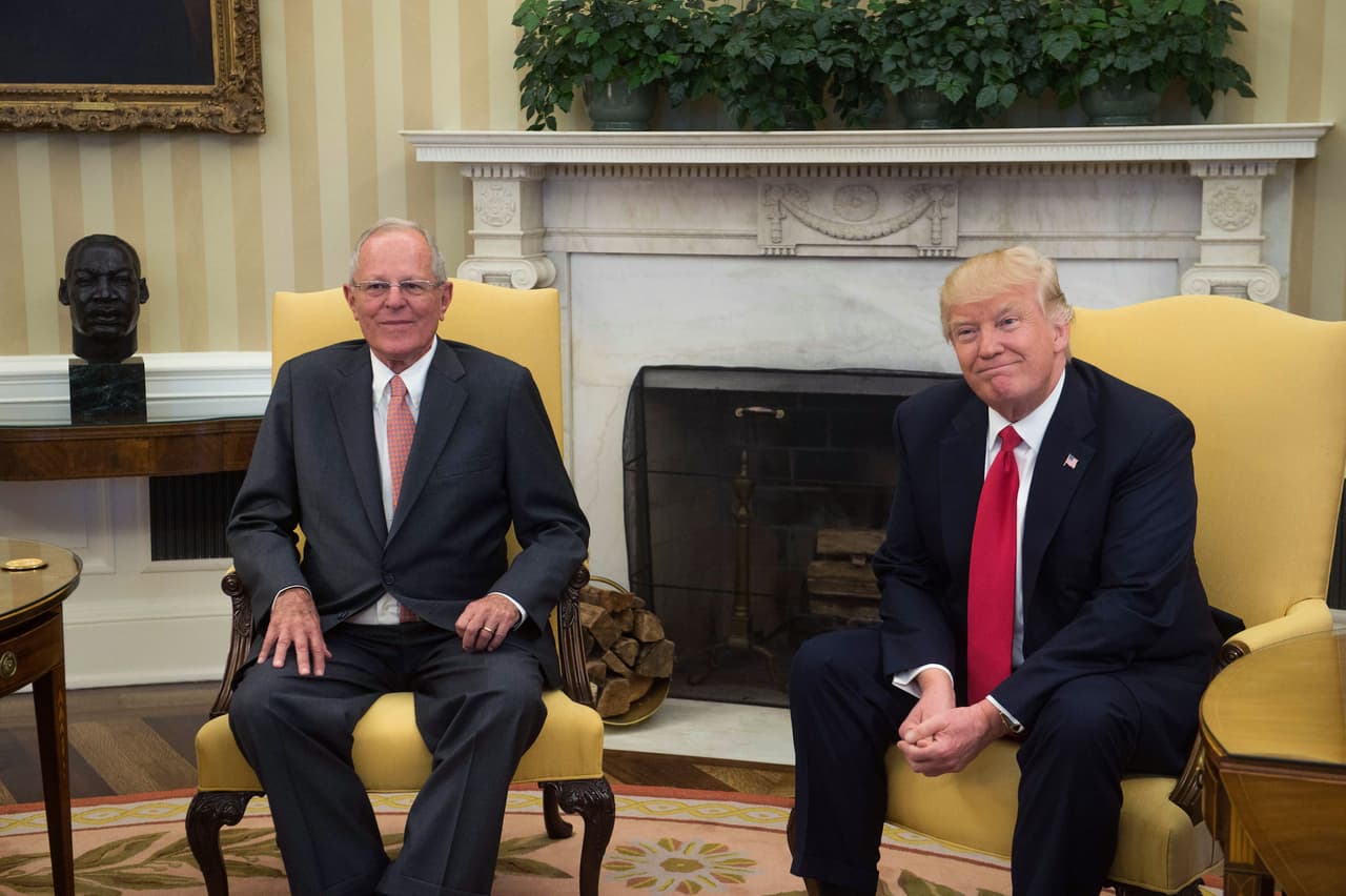 Primero fue Pedro Pablo Kuczynski, expresidente de Perú, quien visitó a Donald Trump en la Casa Blanca el 24 de febrero del presente año.