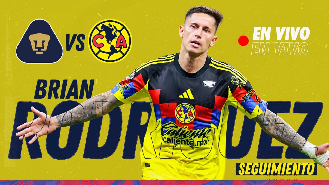 ¡EN VIVO! Seguimiento a Brian Rodríguez en el Pumas vs. América