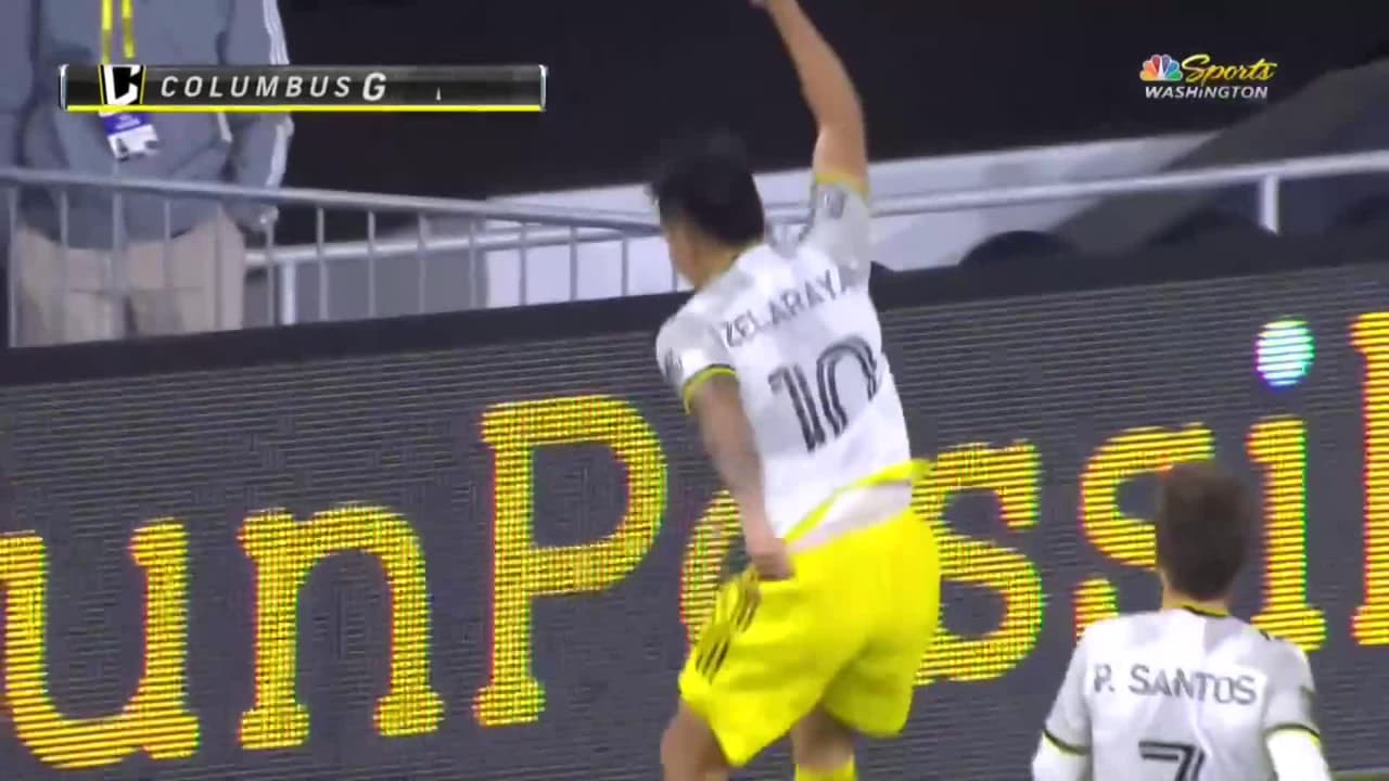 ¡Otro cañonazo! Zelarayán perfora la red con el 3-1 del Crew