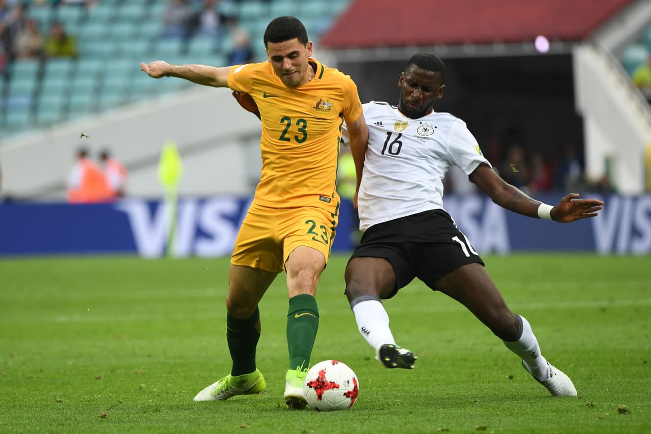 La dinámica del segundo tiempo tuvo a una Australia ambiciosa, pero que no debía descuidarse con el talento de los jóvenes alemanes.