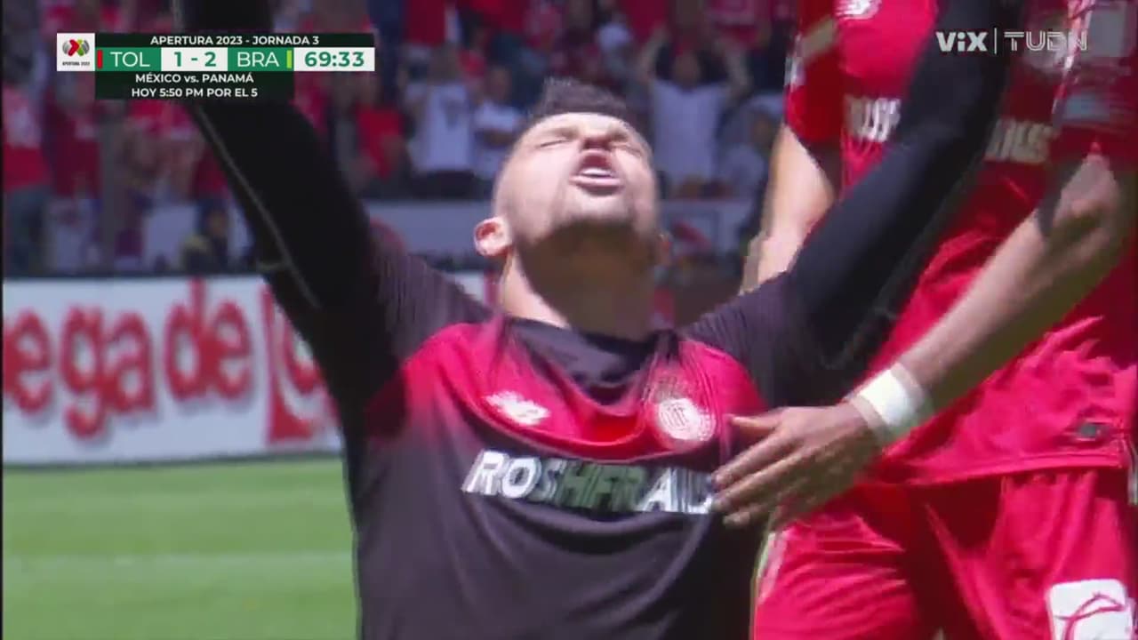 ¡Toluca lo vuelve a empatar! Volpí anota de penal para el 2-2