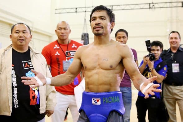 Manny Pacquiao entrena