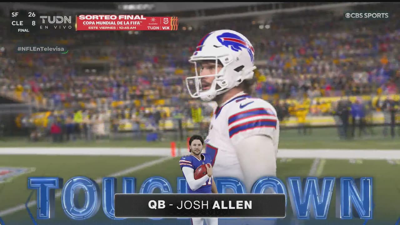 ¡Josh Allen la hace personal! Touchdown histórico del quarterback de los Bills