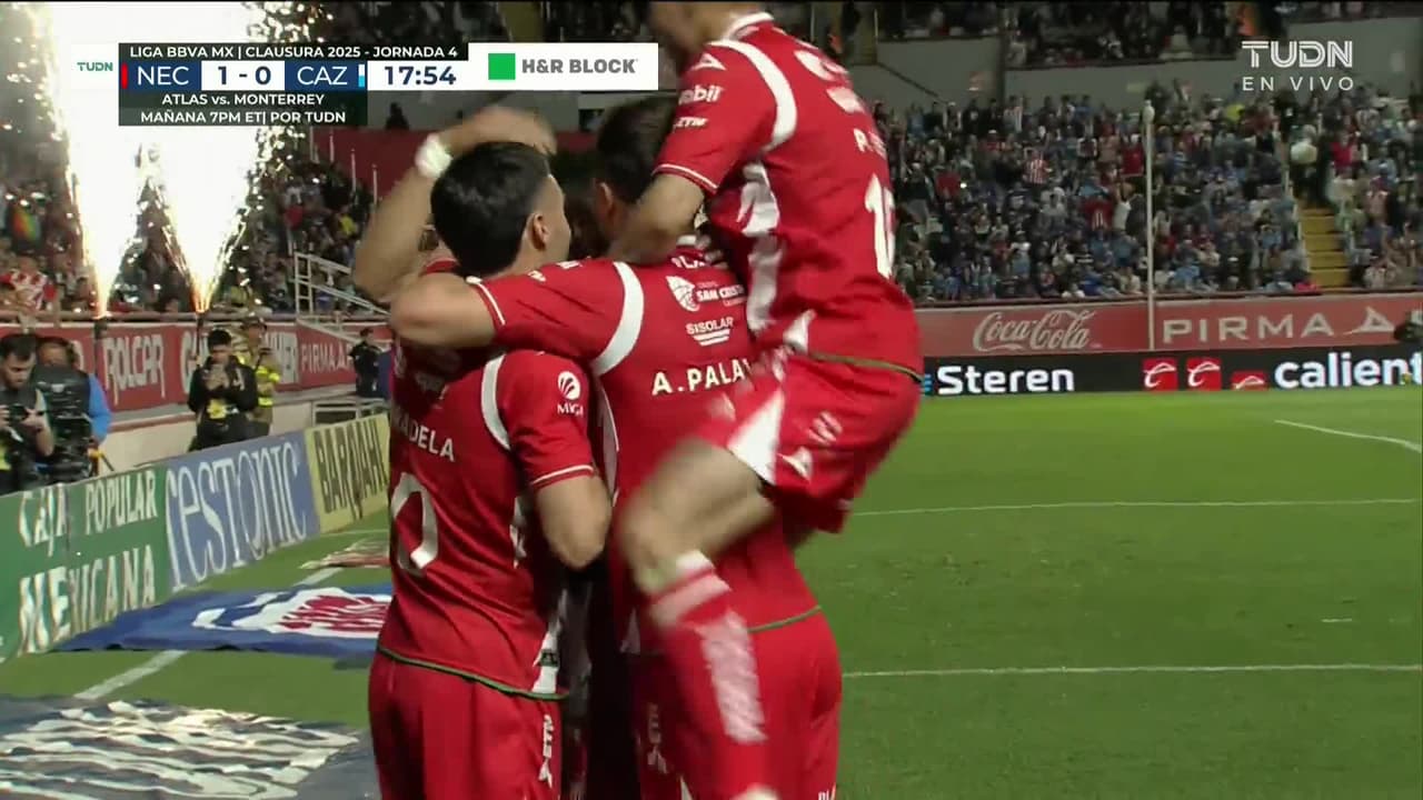 ¡Gol del Necaxa! Cambindo aplica ley del ex y pone el 1-0 vs. Cruz Azul