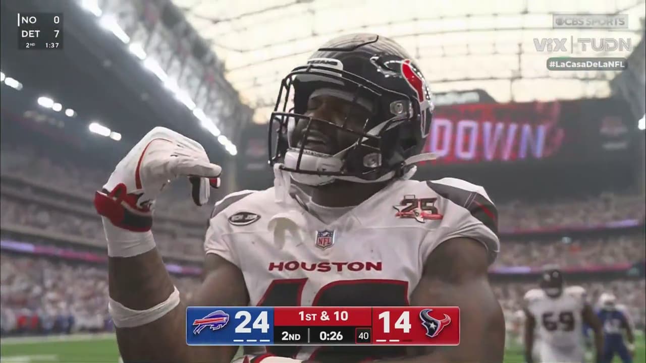 ¡Juegazo! Touchdown de Nico Collins y Texans se acerca
