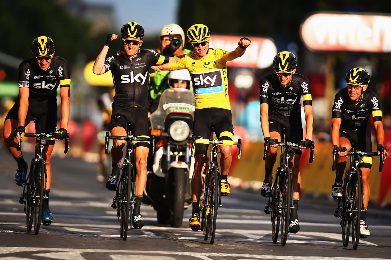 El Sky Team fue dominante en seis de los últimos siete Tour de Francia, que sorprendió con el anuncio de su retiro al final de la temporada 2019. Estas son algunas de las postales de su gloria.