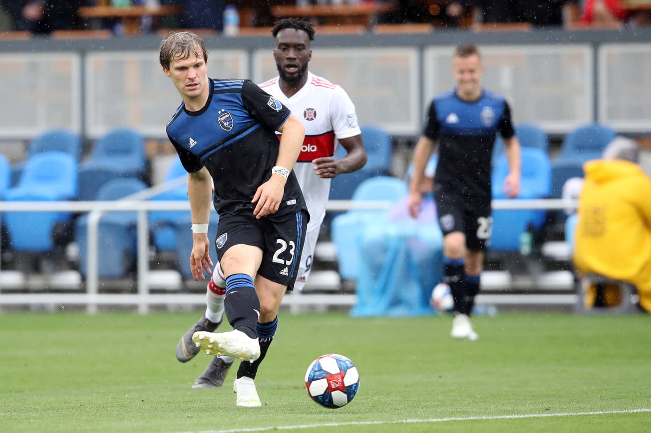 San Jose Earthquakes vs. Chicago Fire FC, en un partido de 2019.
