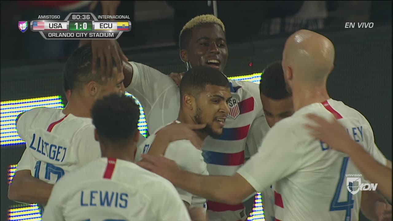Gyasi Zardes, con virtud y algo de fortuna, hace el primero del Team USA contra Ecuador