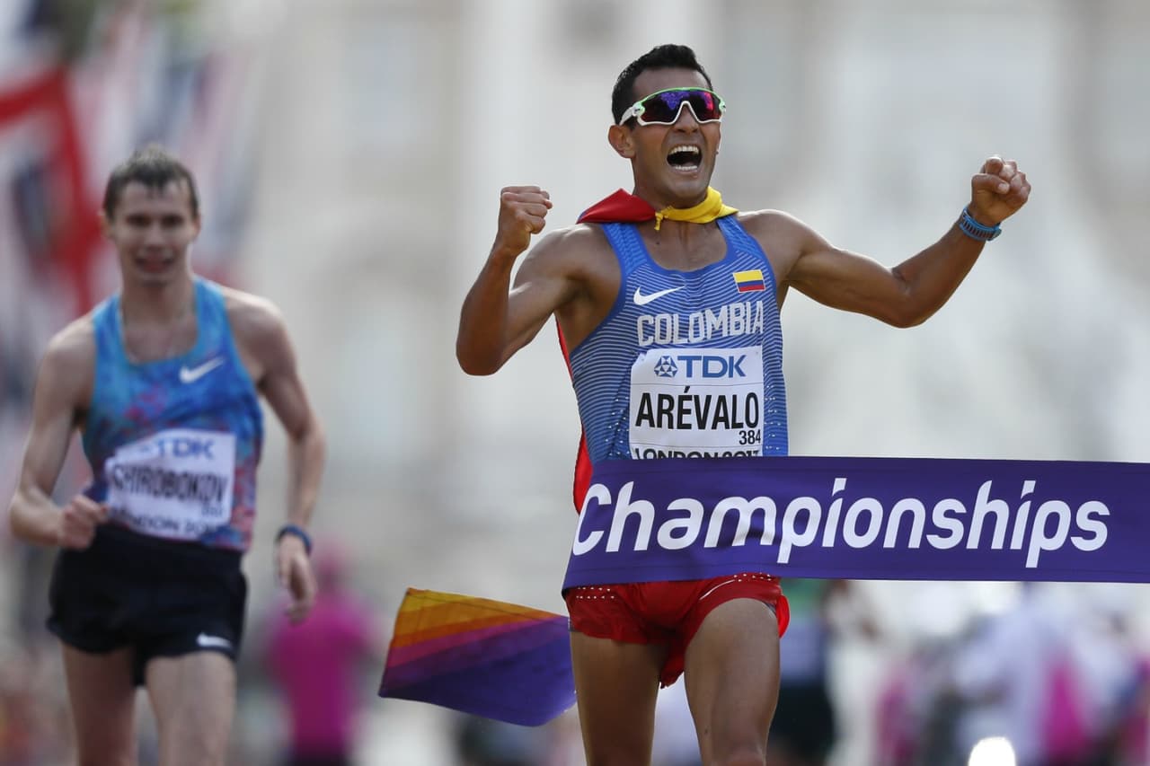 Eider Arévalo le da a Colombia el oro mundial en la marcha de 20 kilómetros