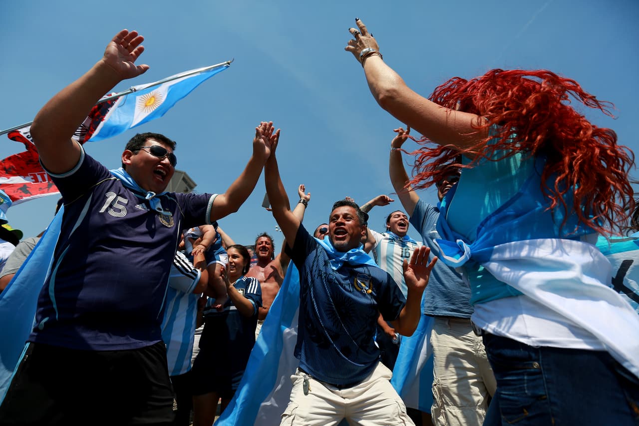 Los aficionados derrocharon pasión en la final del Argentina vs. Chile en el MetLife Stadium de Nueva York.
