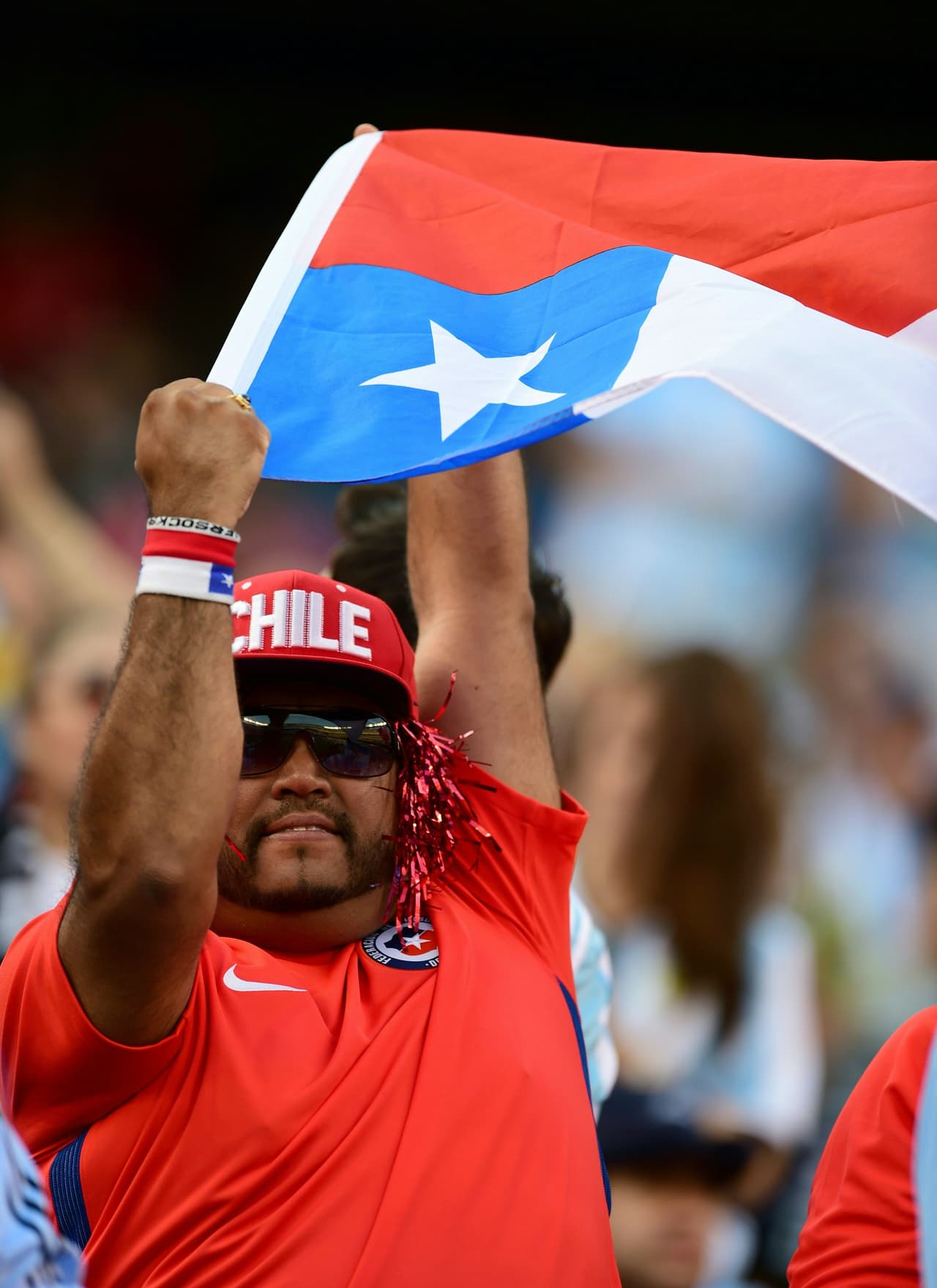 Los aficionados derrocharon pasión en la final del Argentina vs. Chile en el MetLife Stadium de Nueva York.