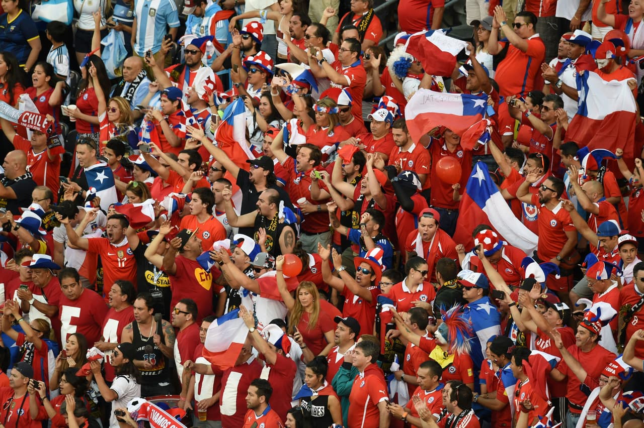 Los aficionados derrocharon pasión en la final del Argentina vs. Chile en el MetLife Stadium de Nueva York.