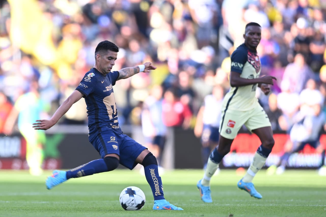 Pumas se impuso al América en partido amistoso con una gran actuación de Juan Ignacio Dinenno, quien hizo un doblete.
