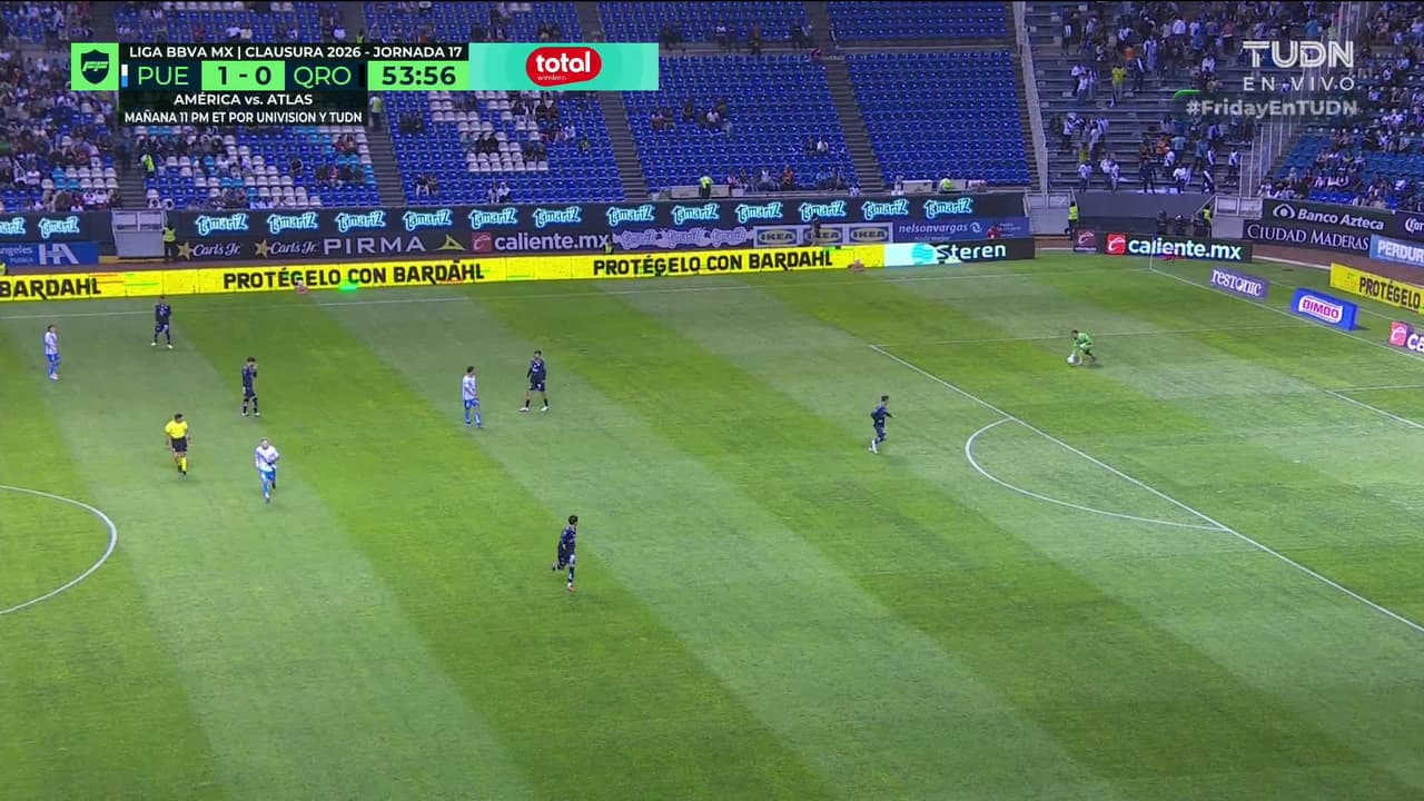 ¡GOL!  anota para Querétaro. Alí Ávila