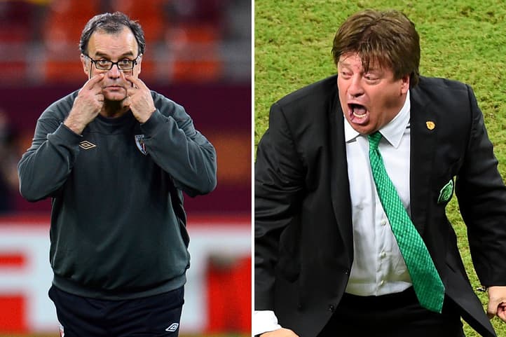 Marcelo Bielsa y Miguel Herrera