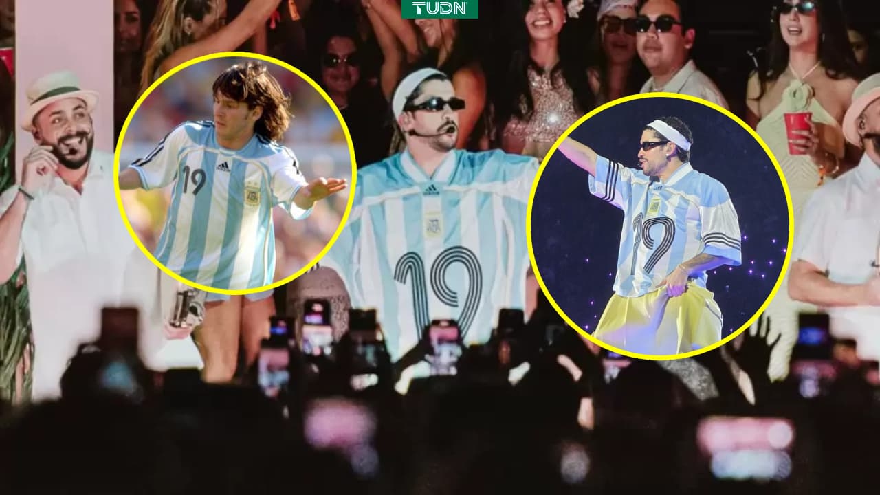 Bad Bunny rinde homenaje a Messi en Argentina con playera y letra inédita