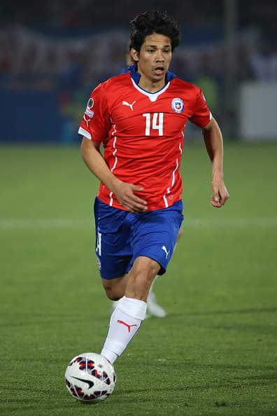 Matías Fernández. Posición: Centrocampista/enlace. Edad 30 años. Equipo. Fiorentina. Veces seleccionado: 72 participaciones. Descripción: El cerebro del equipo, el que lleva el ritmo del juego. Sabe conocer los tiempos y tiene un gran toque de balón.