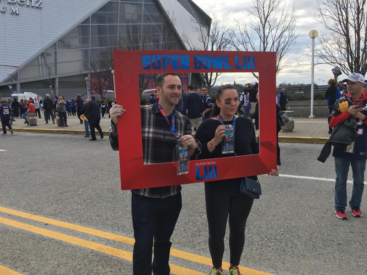 Un recuerdo del Super Bowl en Atlanta.