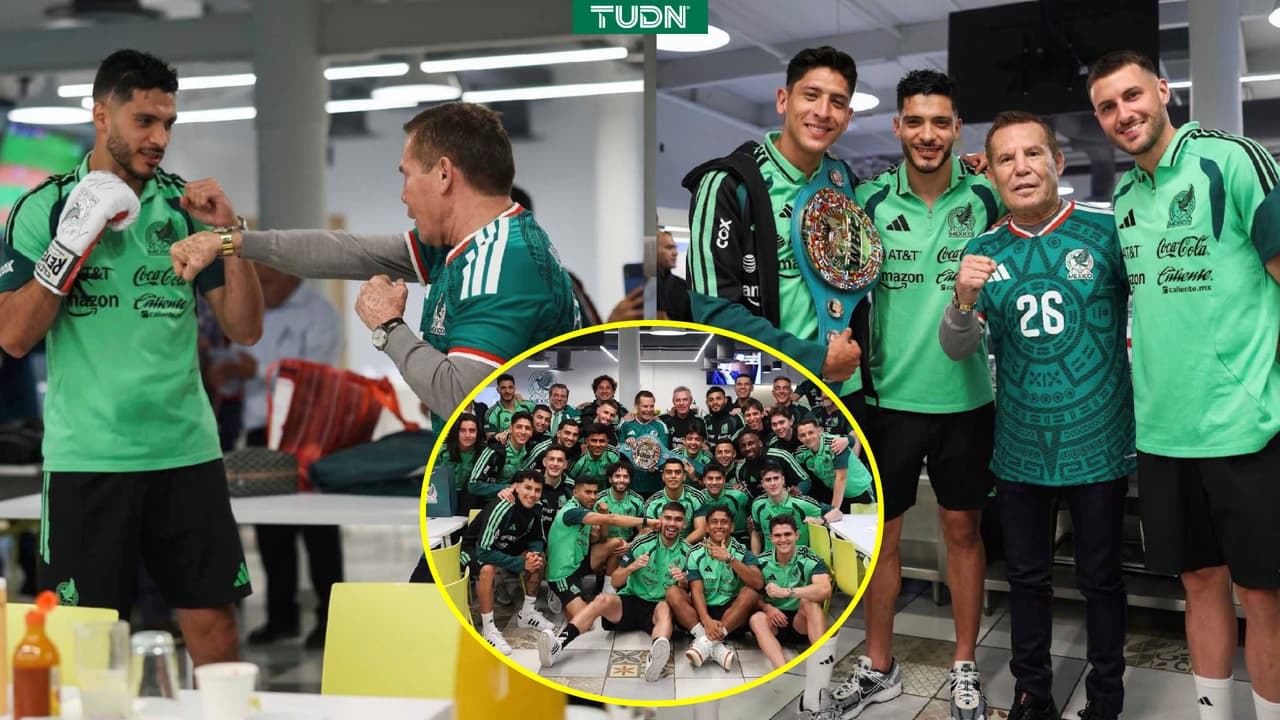 Julio César Chávez visita a la Selección Mexicana previo al juego con Serbia