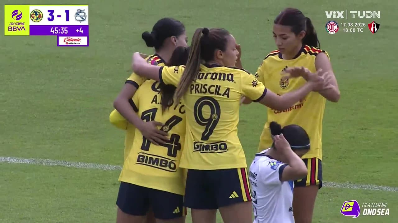 ¡Alexa Soto por debajo consigue el tercero de las Águilas!