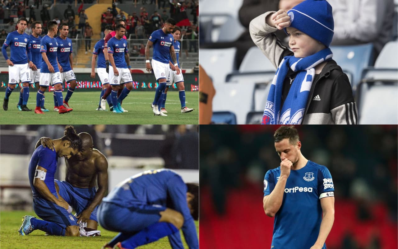 Cruz Azul no es el único equipo tradicional del mundo que con ese color ha tenido fanáticos en medio de la tristeza por resultados que son sequías para los grandes. Es un mal cromático compartido.