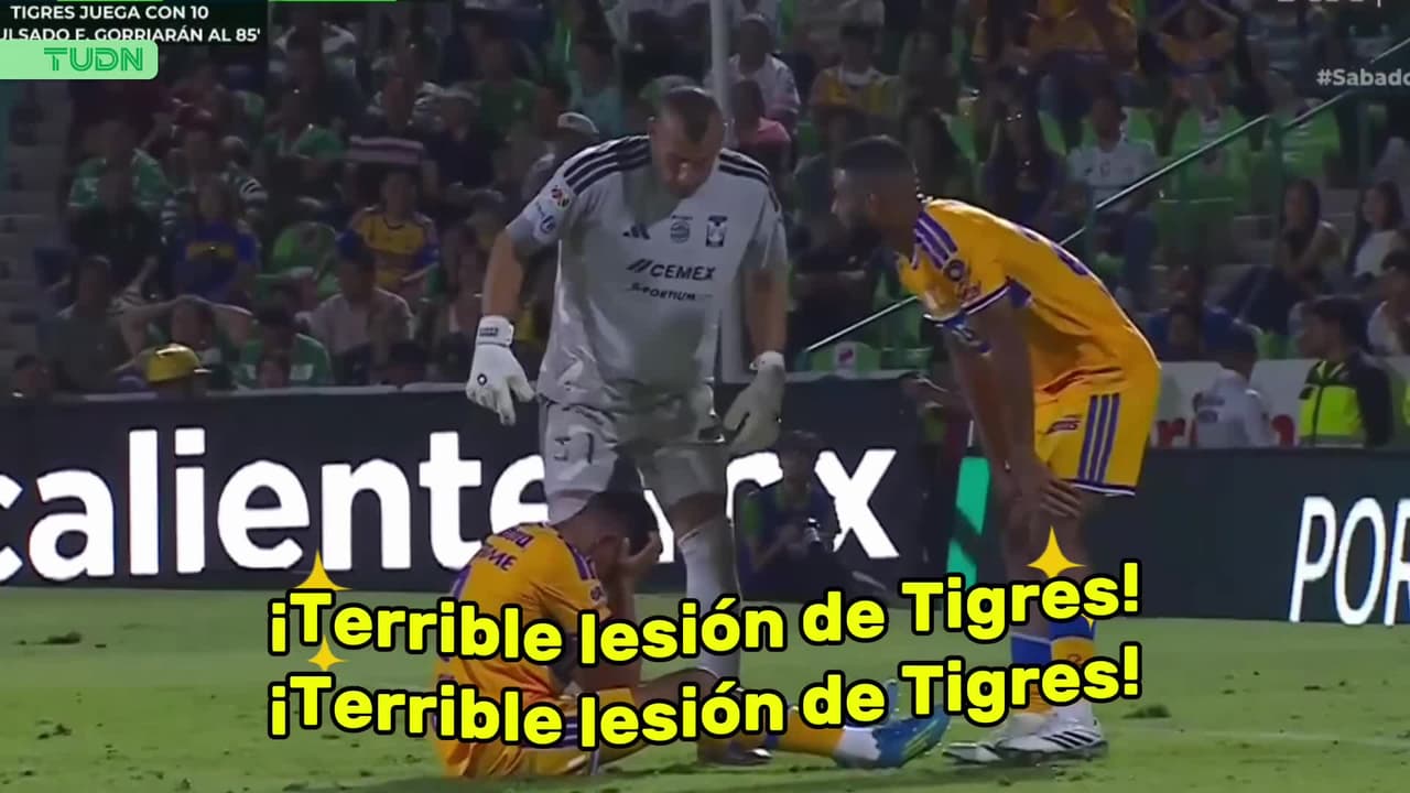 ¡Terrible lesión! Hay preocupación en Tigres por este jugador