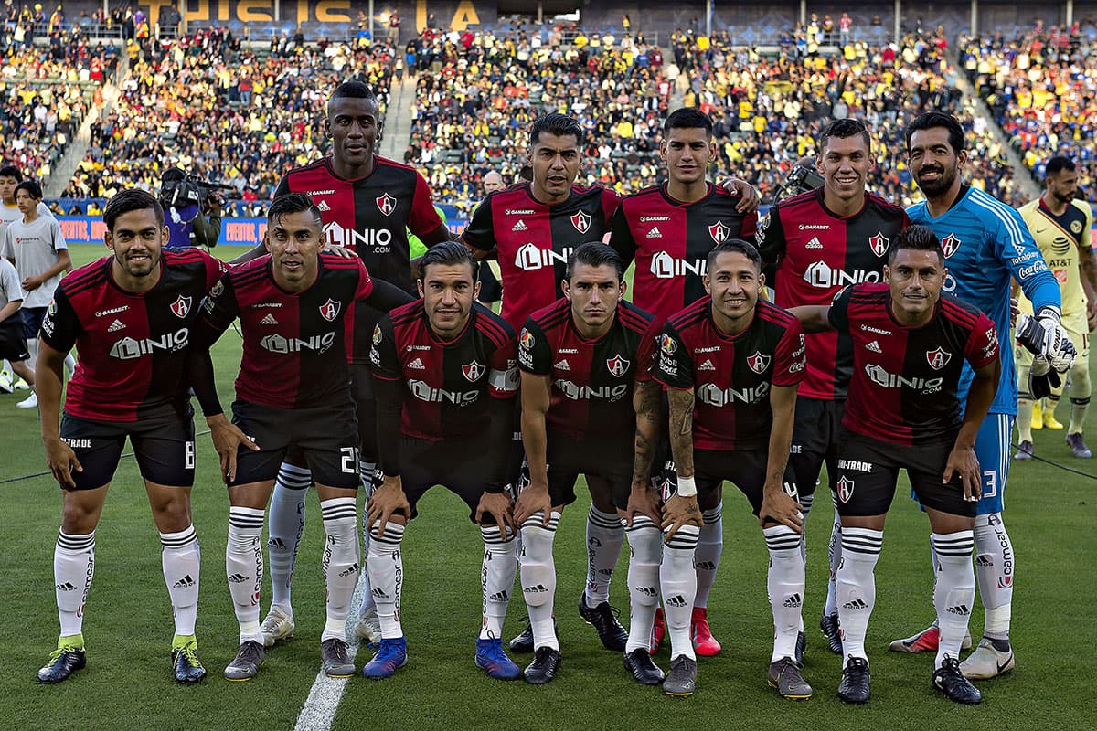 Atlas y su once inicial también con algunos cambios respecto a los titulares habituales.