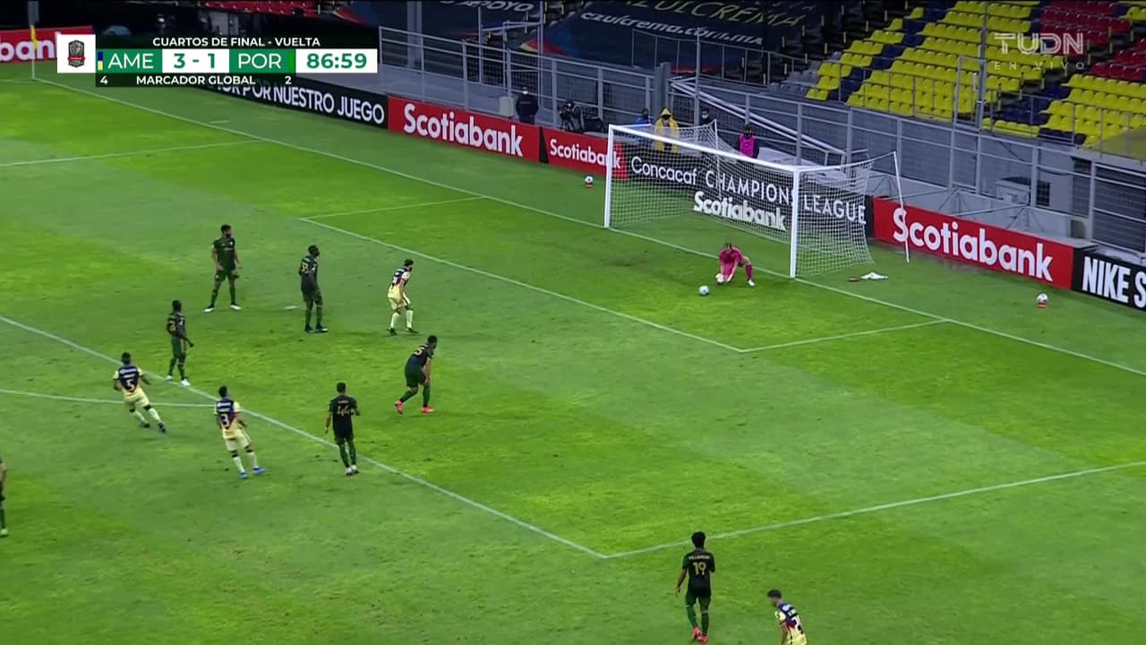 ¡TIRO ATAJADO! disparo por Jorge Sánchez.