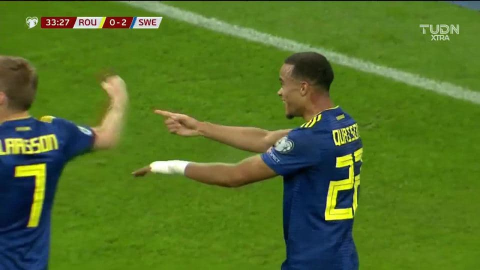 ¡GOOOL! Robin Quaison anota para Sweden