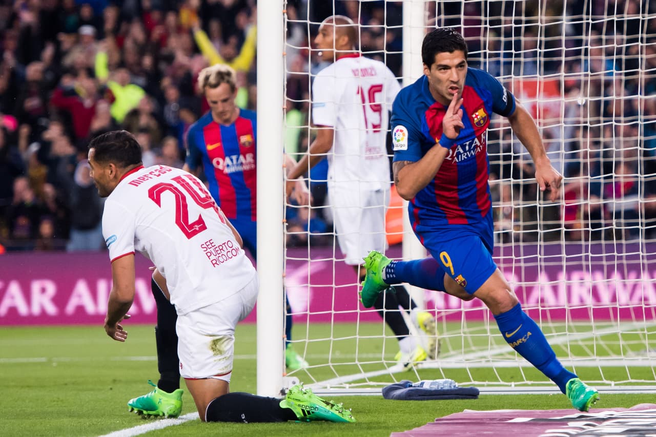 1. Luis Suárez (Barcelona) - Son 11 asistencias y 24 goles las cifras que acumula el uruguayo para un total de 35 participaciones en anotaciones.