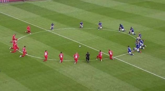 La misma imagen se vio previo al choque entre el Union Berlin y el Schalke 04.